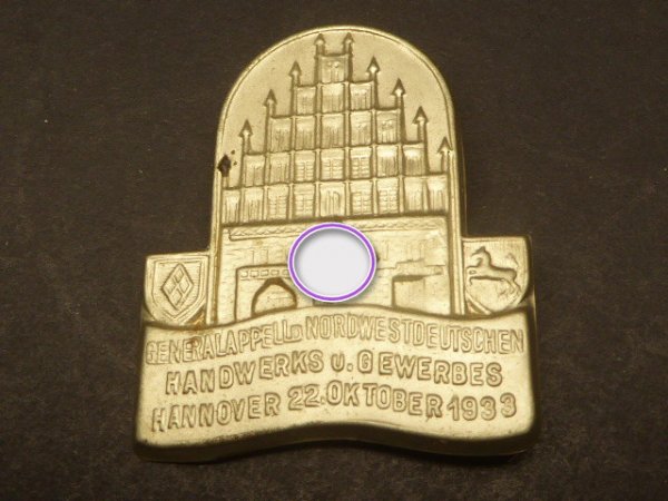 Conference badge - Generalappel of the Northwest German Crafts 1933