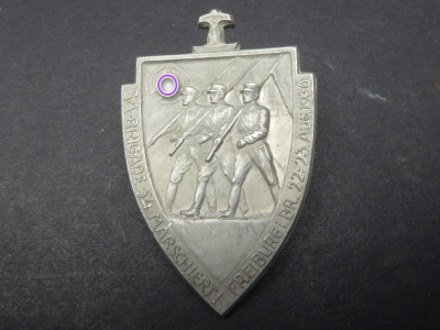 Badge - SA Brigade 54 Marching Freiburg 1936