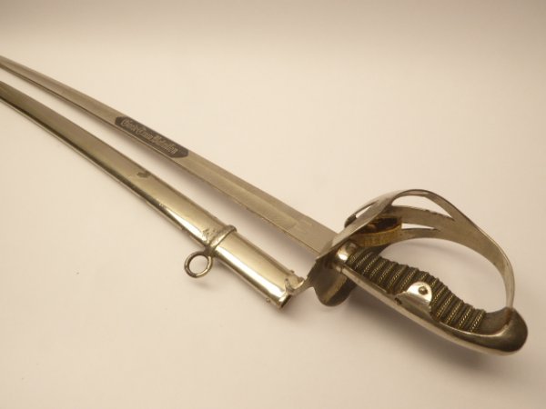 Parade saber M 1852 - Guard Train Battalion - with triple etching