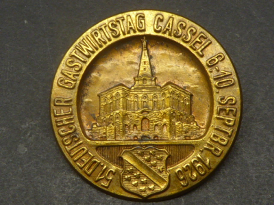 Badge - 51st German Innkeeper's Day, Cassel 1926