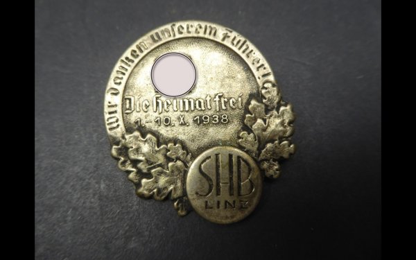 Badge - SHB Linz, Free Home 1938