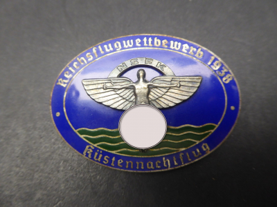 Badge - Reichsflugwettbewerb 1938 Coastal Night Flight