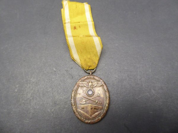 German protection wall badge of honor on ribbon