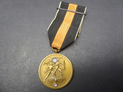 Sudetenland medal on ribbon