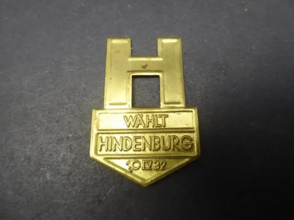 Badge - Votes Hindenburg 1932