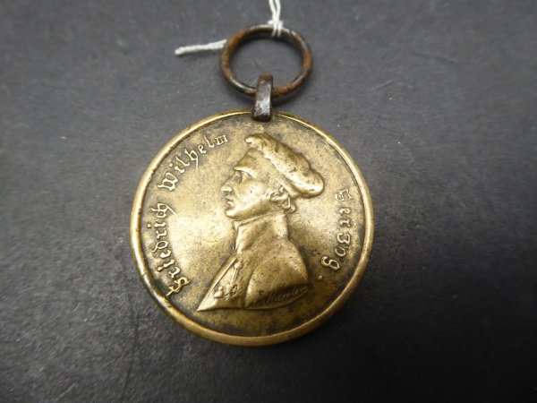 Braunschweig - Waterloo medal 1818 with die cutter C. Häseler and inscription Ant. Ewald AV. guard