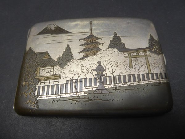 Japan - Cigarette Case Silver - Signed
