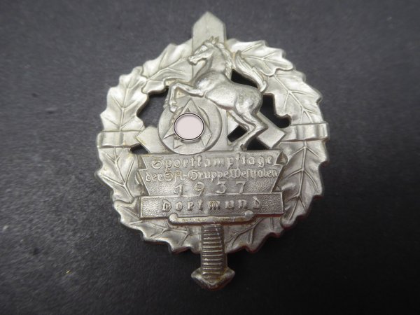 SA Badge - Sports Combat Days of the SA Group Westphalia 1937 Dortmund