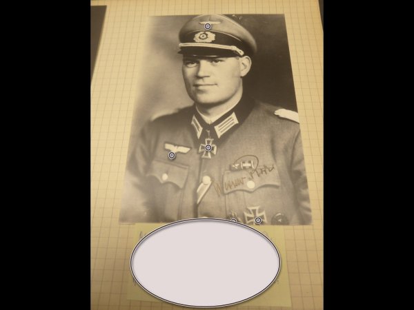 Repro Foto mit originaler Unterschrift nach 1945 -  Werner Pr... unbekannt ??
