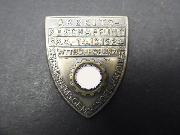 Badge - job creation 1934 Wttrg.-Hohenzollern