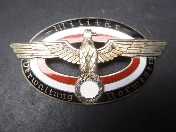 Badge - Military Administration Norway with number 481