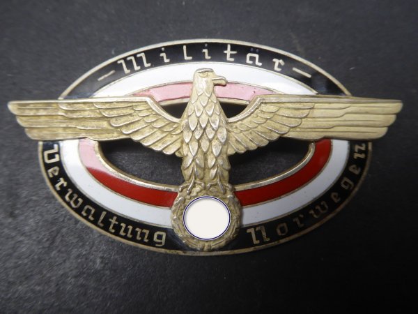 Badge - Military Administration Norway with number 453