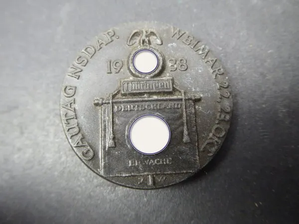 Badge - Gautag NSDAP Weimar 1938 in Thuringia