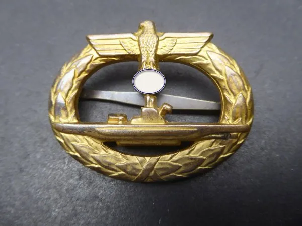 U-boat War Badge Schwerin Berlin 68 on cross pin