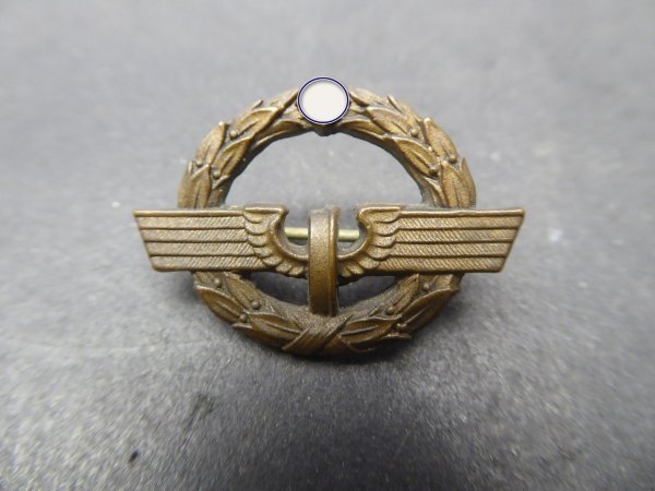 DRB Deutsche Reichsbahn - service pin for female railway workers in bronze