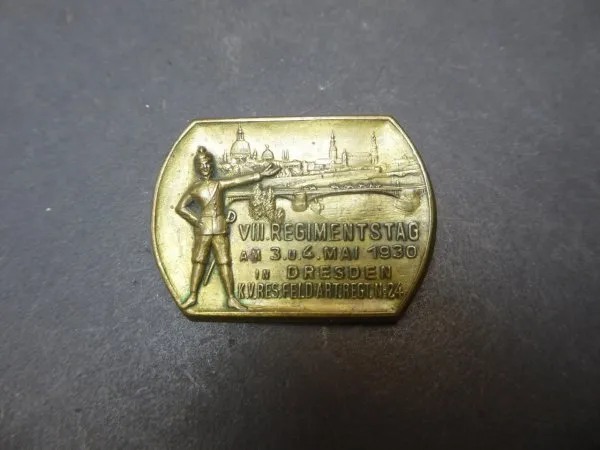 Badge - VIII. Regimental Day of the Field Artillery Regiment 24 in Dresden 1930