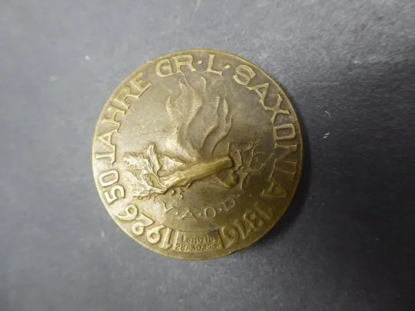 Badge - 50 Years Gr. L. Saxonia Leipzig 1926