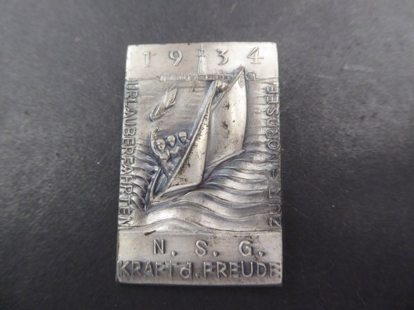 Badge - NSG KdF 1934 - holiday trips to the North Sea
