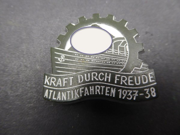 Abzeichen - KdF Kraft durch Freude Atlantikfahrten 1937 - 38