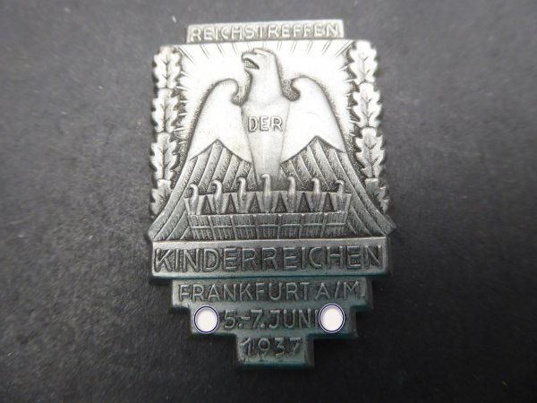 Abzeichen - Reichstreffen der Kinderreichen Frankfurt 1937
