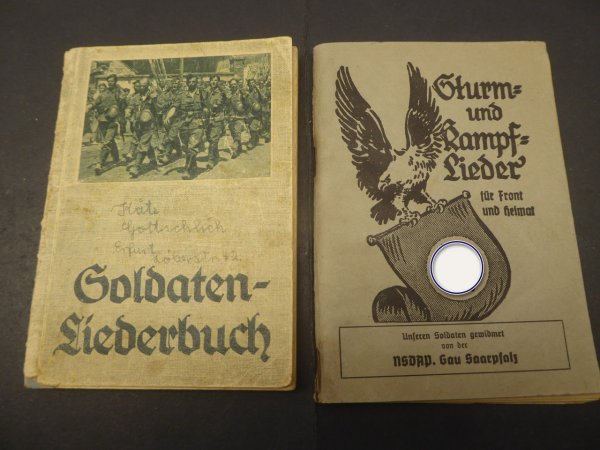 Sturm und Kampflieder - NSDAP Gau Saarpfalz + Soldaten Liederbuch