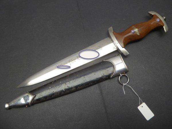 SA NSKK dagger with the inscription "Ehre Kraft Freiheit" RZM M7/40/38