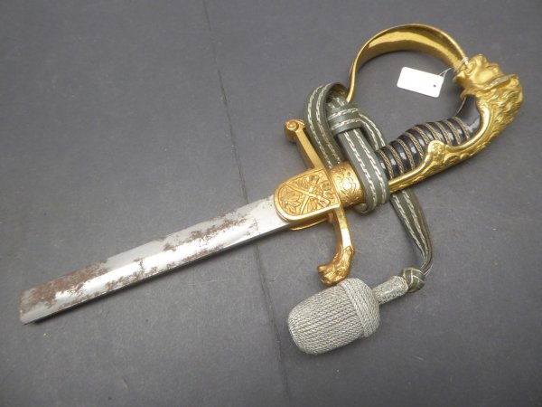 Heer - Lion's head hilt with portepee for an infantry saber with residual blade from the manufacturer AWS