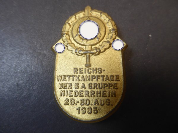 Badge - Reich Competition Days of the SA Group Lower Rhine 1935