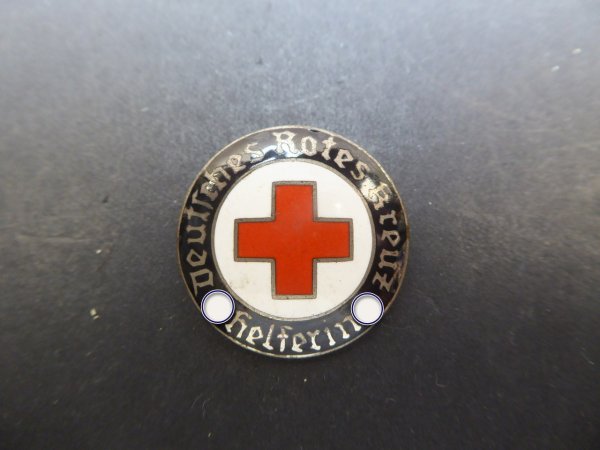 DRK badge - German Red Cross helper with manufacturer ELM