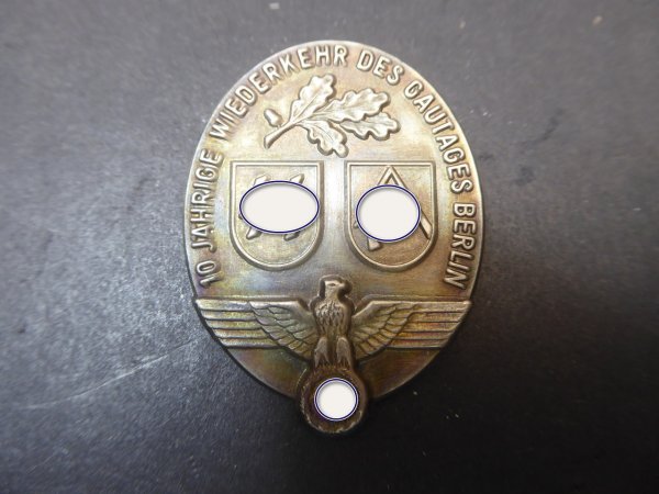 SS / SA badge - 10 years of the Gautag Berlin