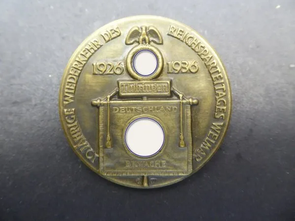 Badge - Die and Become - Schlageter Rally Düsseldorf 1934