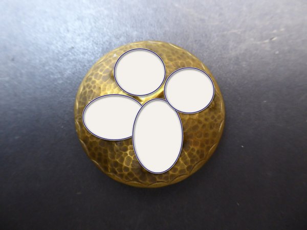 Badge / Brooch - Runes with HK, handmade
