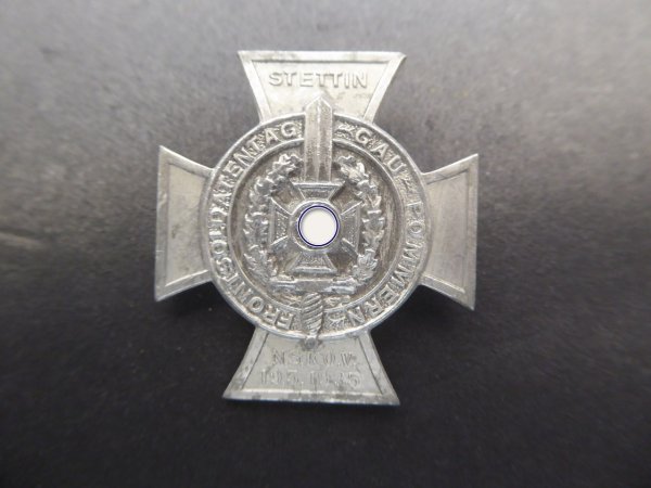 Badge - NSKOV Front Soldiers' Day Gau-Pomerania Stettin 1935