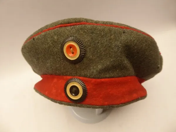 Julius Heun - Field Gray Chamber Piece - Krätzi Potty Hat - Cavalry Thuringian Uhlan Regiment No.6 Hanau.