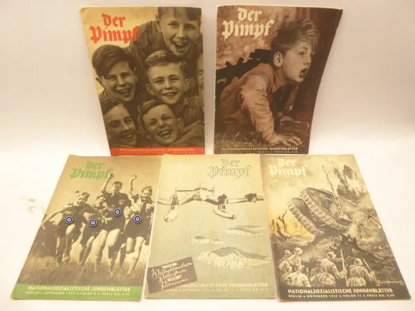 5x Der Pimpf - NS Jungenblätter - Ausgaben von 1937