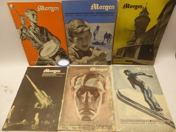 6x Morgen - NS Boys' Papers - Issues from 1936 + 1937