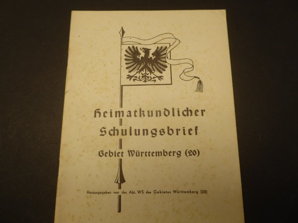 Local history training letter for the Württemberg region (20)