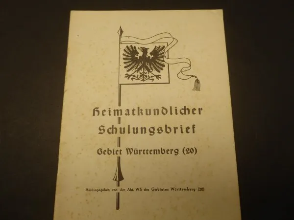 Local history training letter for the Württemberg region (20)