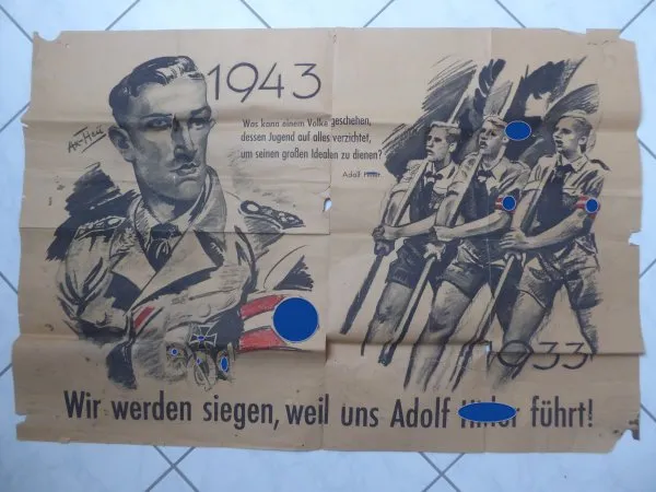 HJ Plakat - Wir werden siegen, weil uns AH führt !