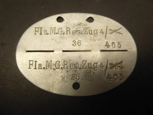 EKM identification tag Flak - Fla.M.G. Res. train 4 - blood group 0