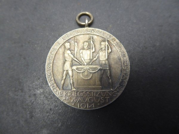 Silber Medaille - Kriegssitzung 4. August 1914