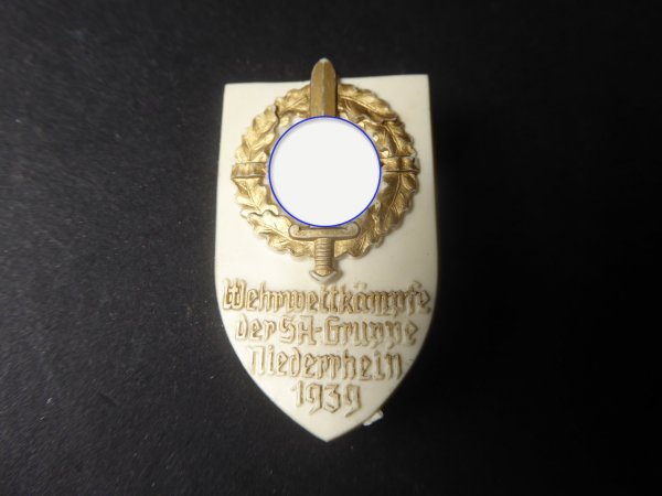 Abzeichen - Wehrwettkämpfe der SA Gruppe Niederrhein 1939