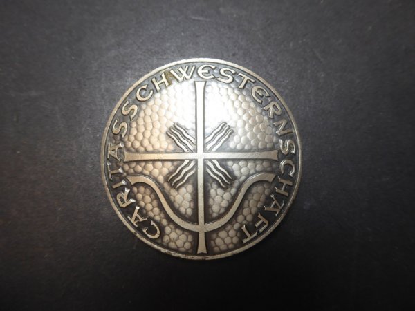 Abzeichen - Caritasschwesternschaft in 800er Silber