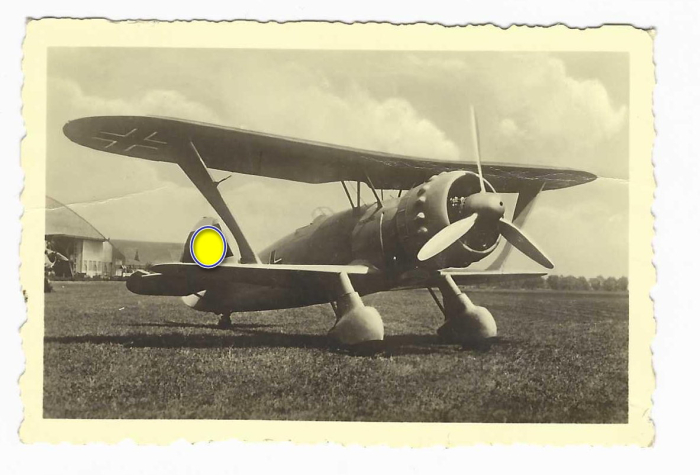 Sturzkampfflugzeug Henschel HS 123 Historisches Presse- und Sammlerfoto