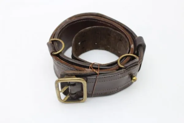 Ww2 2 thorn leather belt brown, probably Russian